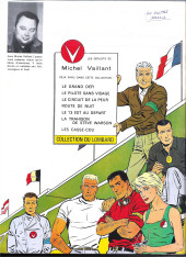 Verso de Michel Vaillant -8'- le 8 éme pilote