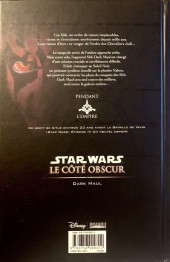 Verso de Star Wars - Le côté obscur -2b2015- Dark Maul