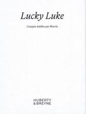 Verso de (AUT) Morris - Lucky Luke - Croquis inédits