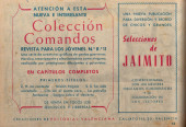 Verso de Colección Comandos (Editorial Valenciana - 1957) -14- Cerco infernal