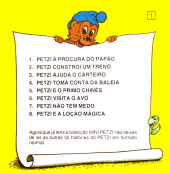 Verso de Petzi (en Portugais) (Mini Livro) -1- Petzi à procura do papão