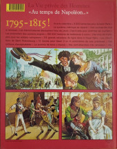 Verso de La vie privée des Hommes -27- Au temps de Napoléon... - 1795-1815 !