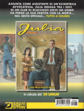 Verso de Julie - Le avventure di una criminologa (Berardi, en italien) -263- Racket