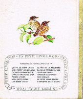 Verso de Un petit livre d'or -251- L'oiseau fait son nid