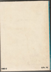 Verso de Z33 agent secret (Impéria) -Rec29- Collection reliée n°29 (du n°113 au n°116)