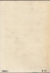 Verso de Z33 agent secret (Impéria) -Rec24- Collection reliée N° 24 (du n°93 au n°96)