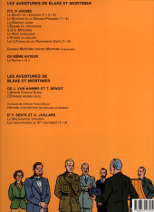Verso de Blake et Mortimer (Les Aventures de) -13b2005- L'affaire Francis Blake
