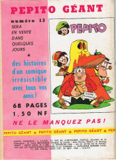 Verso de Pepito (1re Série - SAGE) -143- L'invité de marque
