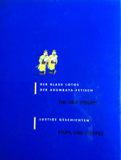 Verso de Hergé - Werkausgabe (Intégrale en allemand) -4- Der blaue Lotos/Der Arumbaya-Fetisch/Stups und Steppke