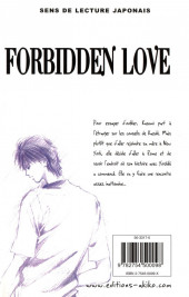 Verso de Forbidden Love -5- Tome 5