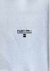 Verso de Radio as Paper -4- Radio as paper - Issue 4 : Fleet FM 88.3