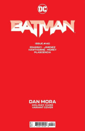 Verso de Batman Vol.3 (2016) -140VC- Issue #140