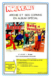 Verso de Le jeune Archie (Éditions Héritage) -29- Tome 29