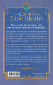 Verso de Les carnets de l'Apothicaire -Roman2- Les Carnets de l'Apothicaire - Roman 2