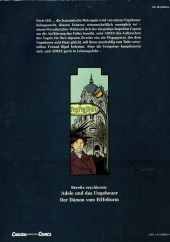 Verso de Adeles ungewöhnliche Abenteuer -1- Adele und das Ungeheuer