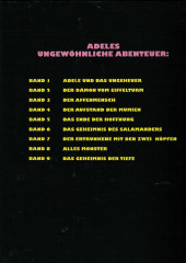 Verso de Adeles ungewöhnliche Abenteuer -9- Das Geheimnis der Tiefe