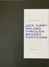 Verso de (AUT) L.L. de Mars - Jack Kirby walked through broken porticoes