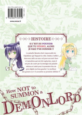 Verso de How not to summon a Demon Lord -11- Tome 11