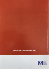 Verso de Les aventures de Léo, Tara et Paul -4PUB- Mission Prévention en Élevage