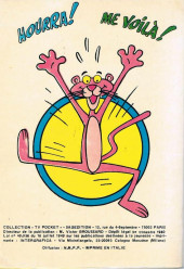 Verso de TV pocket (Collection) (Sagedition) - Le meilleur de La Panthère rose - La Panthère superstar