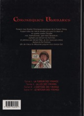 Verso de Chroniques Barbares -4- Le retour des Vikings
