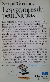 Verso de Le petit Nicolas -3Poch1977- Les vacances du petit Nicolas