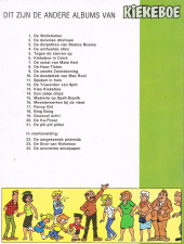 Verso de Kiekeboe / De Kiekeboes -21- De pili-pili pillen