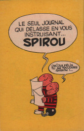 Verso de Mini-récits et stripbooks Spirou -MR1126- Le gang des trous