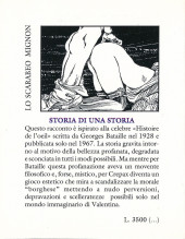 Verso de L'erotismo a fumetti di Guido Crepax -4- Valentina, storia di una storia