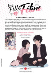 Verso de Une Fille si Féline -1- Tome 1