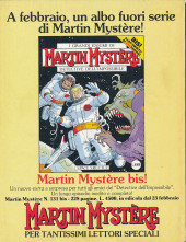 Verso de Martin Mystère (detective dell'impossibile) -131- La grande illusione