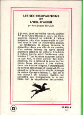 Verso de (AUT) Paulin -23- Les Six Compagnons et l'Œil d'acier