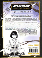 Verso de Star Wars - La Haute République - Un équilibre fragile -3- Tome 3