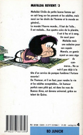 Verso de Mafalda -3Poche- Mafalda revient