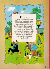 Verso de Tintin (en langues étrangères) -9Hongrois- Az aranyollos rak