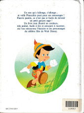 Verso de Walt Disney (France Loisirs) -1993- Pinocchio