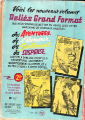 Verso de Téméraire (1re série - Artima/Arédit) -Rec20- Recueil 667 ( du n° 70 au n° 72)