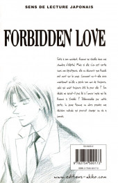 Verso de Forbidden Love -8- Tome 8