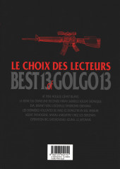 Verso de Golgo 13 (Best 13 of) -1- Best 13 of Golgo 13 - Le Choix des lecteurs