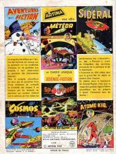 Verso de Aventures fiction (1re série) -9- Les envahisseurs du monde des glaces