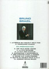 Verso de Bruno Brazil -1c1995- Le requin qui mourut deux fois