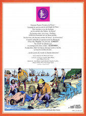 Verso de La découverte du monde en bandes dessinées -INT03- Pizarre chez les Incas - Au fil de l'Amazone - Magellan autour du monde