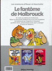 Verso de Oscar et Mauricette (Les aventures d') -1- Le fantôme de Malbrouck