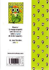 Verso de Sergent Keroro -1- Tome 1