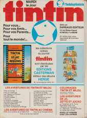 Verso de (Recueil) Tintin (L'hebdoptimiste) -10- N° 10