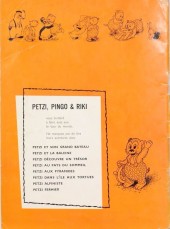 Verso de Petzi (1e Série) -1a- Petzi et son grand bateau