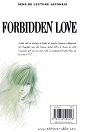 Verso de Forbidden Love -15- Tome 15