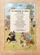 Verso de Tintin (Historique) -6B04- L'oreille cassée