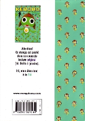 Verso de Sergent Keroro -3- Tome 3