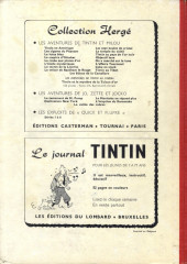 Verso de (Recueil) Tintin (Album du journal - Édition belge) -62- Tome 62